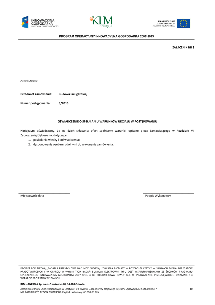 ZAPYTANIE OFERTOWE nr 3/2015 strona 10