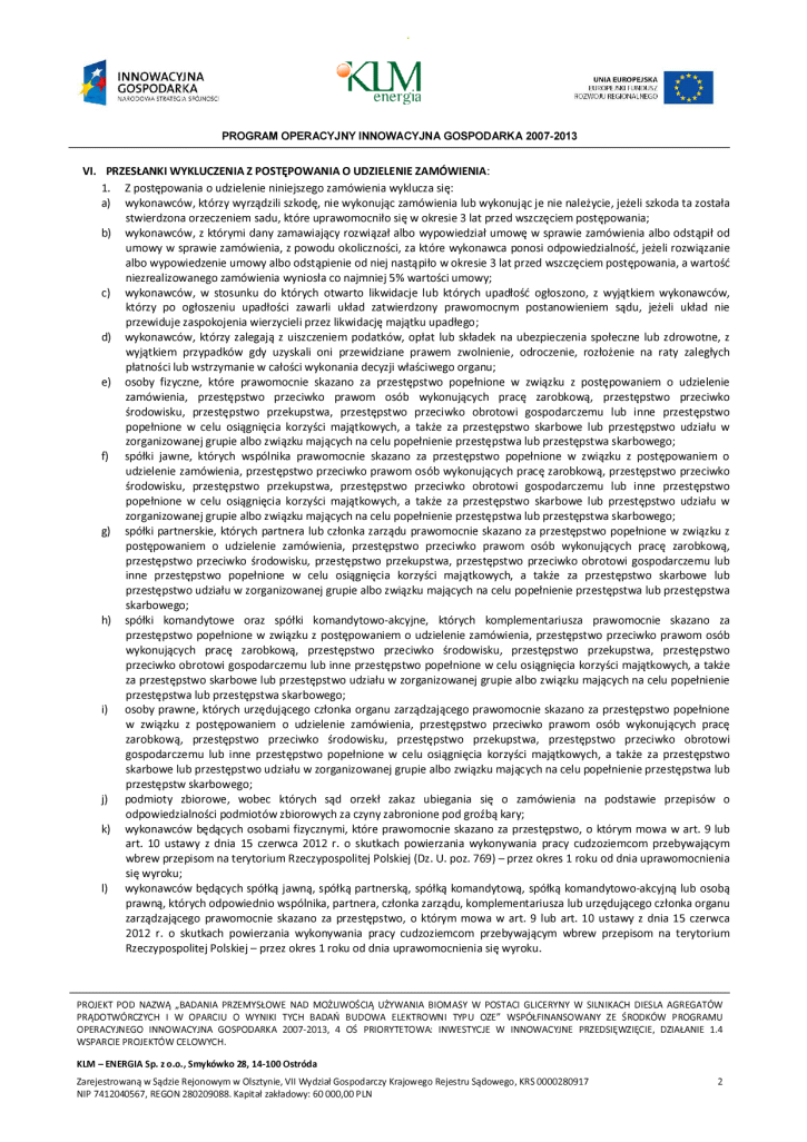 ZAPYTANIE OFERTOWE nr 3/2015 strona 2